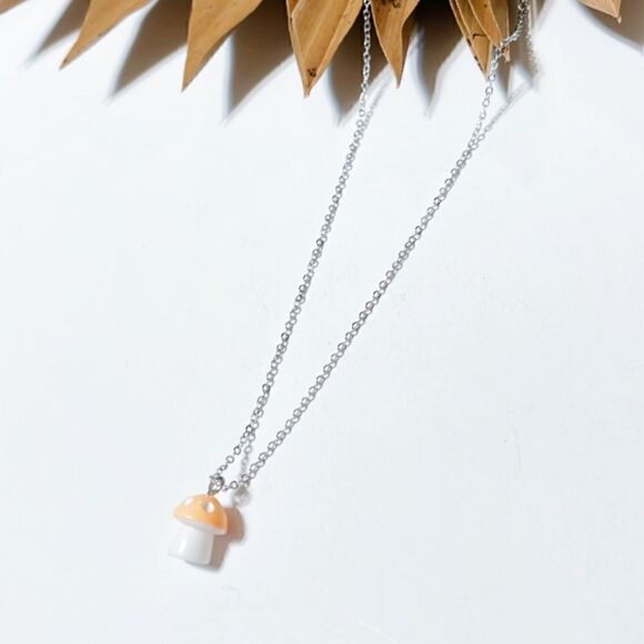 Orange mushroom pendant  - Picture 2 of 3